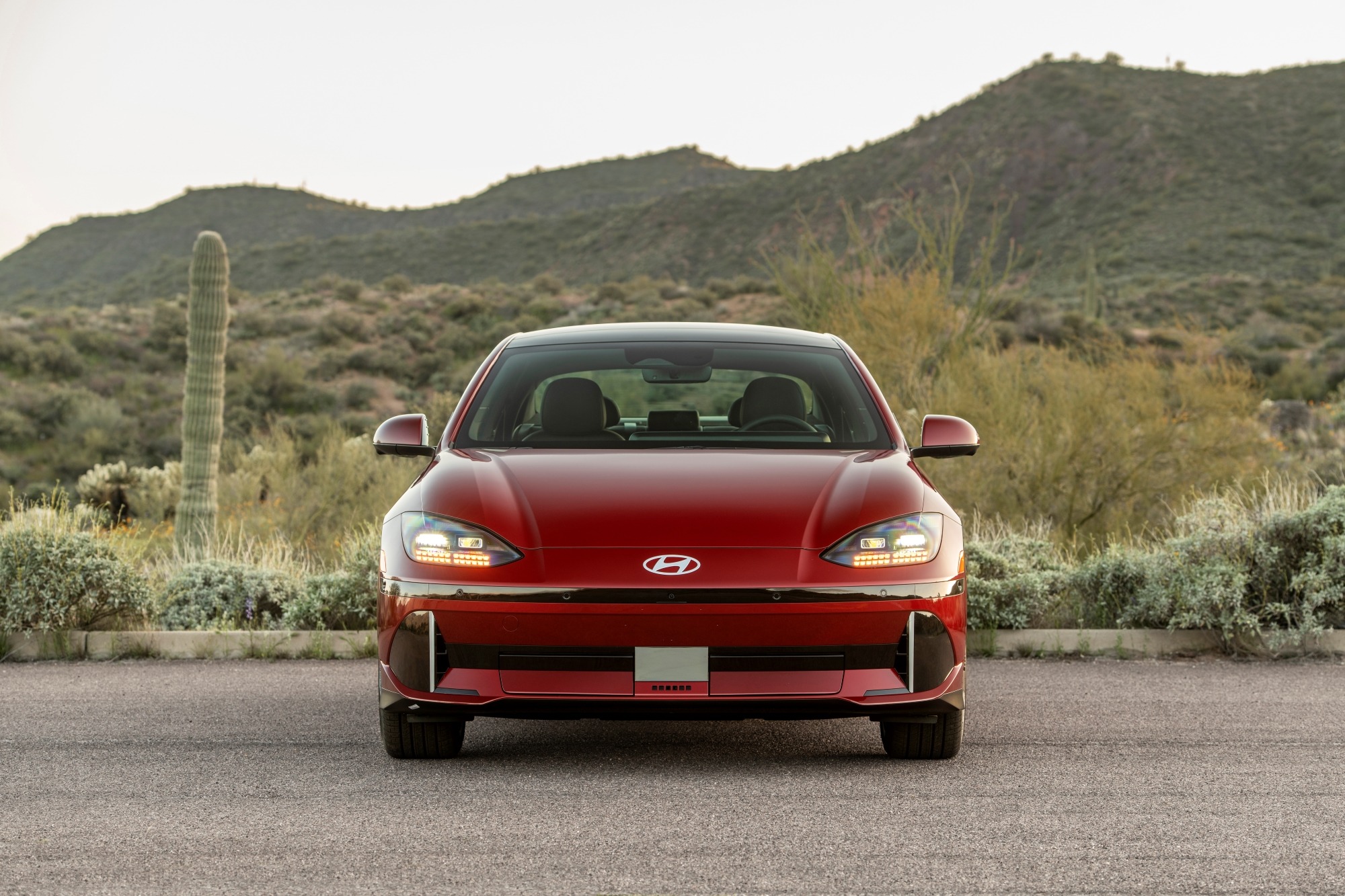 Red Hyundai IONIQ 6